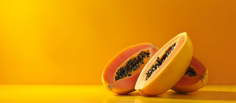 Vibrant Papaya and Yellow Backdrop Shines Like T with Papaya, Yellow, and Backdrop