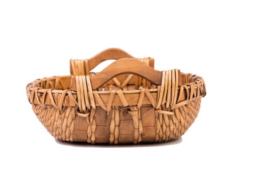 A basket of willow branches and shavings.