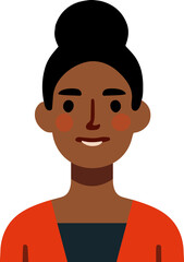 People avatar, woman icon.	