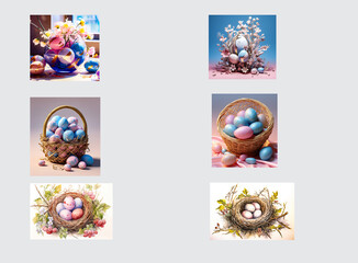 Ostern, Ostereier, Osternest, Osterhase