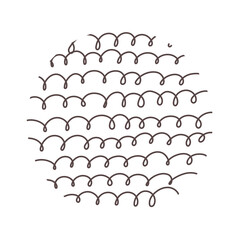 Pattern ornament texture in circle