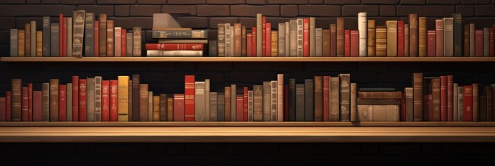 books on shelf