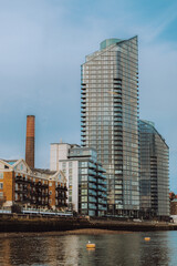 Cityscape of London from the Thames
