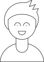 Obraz na płótnie Canvas Boy Character Avatar