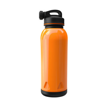 Gym water bottle isolated on transparent background, png