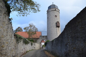 Sack gate and sack tower in Warburg; Germany; North Rhine-Westphalia