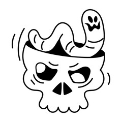 Fototapeta premium Snake Skull 