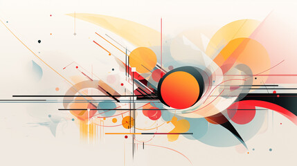 Abstract Artistry: Colorful Composition and Creative Flair