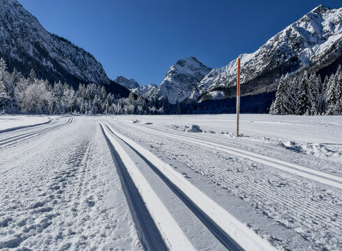 Cross-country ski trail in Pertisau am Achensee