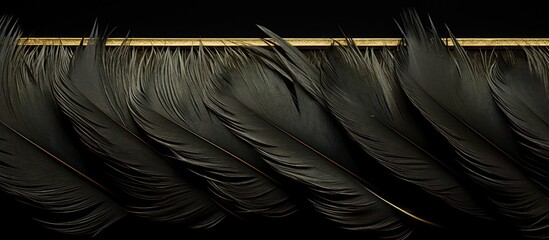 macro photo of golden brown chicken feathers.