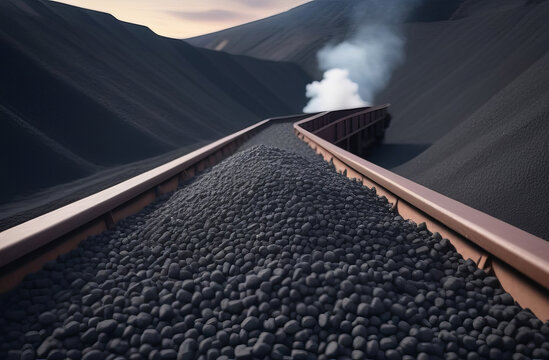 anthracite coal. Coal is a source of energy for industry. Large background.