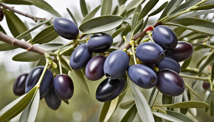 Freshly picked ripe and delicious olives, ready to enjoy - obrazy, fototapety, plakaty