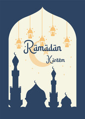 poster ramadan kareem minimalist display design