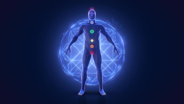 Human Chakra Points and Energetic Field
