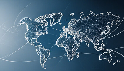 Fototapeta premium Global communication network concept.