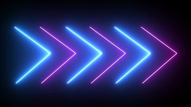 advertising arrows neon night arrow neon cafe directions neon street directions animation 4k