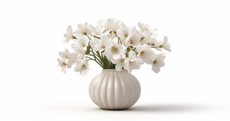 Elegant Full Bloom White Florals in Vase