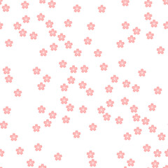 背景パターン素材　桜のシンボル（B_4_2）
