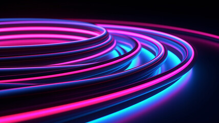 abstract simple background illuminated with pink blue neon neon light