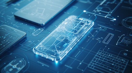  technical diagram of the cell phone 