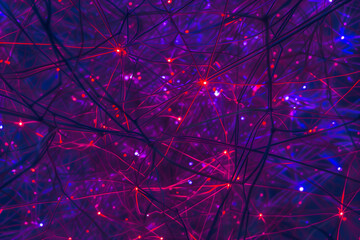 Abstract neuron background