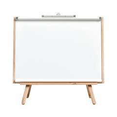 Empty whiteboard  on transparent background