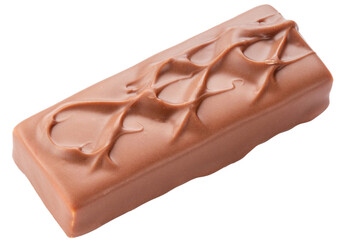 Whole chocolate bar isolated on a white background. Chocolate sweet bar. File contains clipping path.
