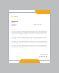 corporate and clean letterhead design for brand identity.