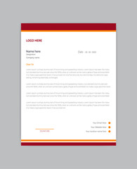 simple and clean letterhead design for business agency.
