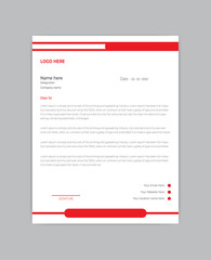 simple business letterhead design template with geometric shapes.