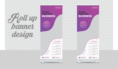 Roll up banner design
