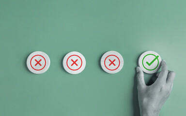 approval, approved, check, checkmark, choice, choose, confirm, correct, cross, decision. use finger...