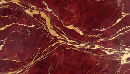 Red bordeaux marble tile texture with gold veins