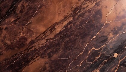 Brown  marble texture with bronze veins - obrazy, fototapety, plakaty