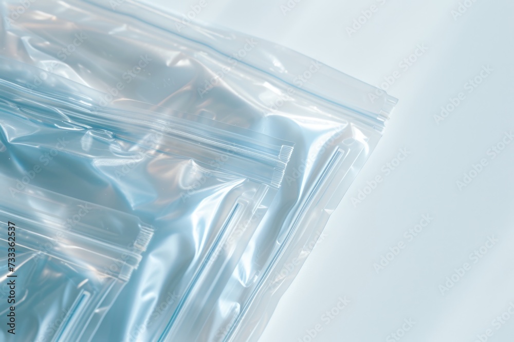 Poster A detailed view of a collection of plastic bags. Versatile image suitable for various concepts