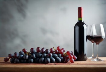 Obraz premium Wine and Grapes: A Taste of Elegance