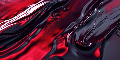 A detailed view of a red liquid substance. Versatile for various uses