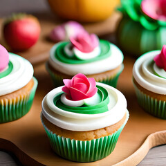 cupcakes with icing