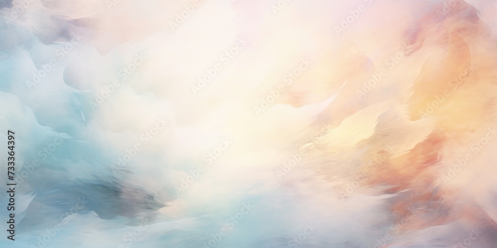 Aufkleber a vibrant abstract painting depicting swirling clouds and water. perfect for adding a touch of color