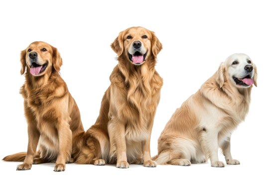 A group of dogs sitting next to each other. Perfect for pet-related projects or animal-themed designs