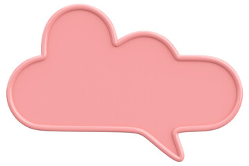 Obraz premium Speech Bubble. Text Box. 3D Illustration.