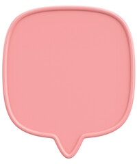 Speech Bubble. Text Box. 3D Illustration.