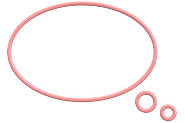 Speech Bubble. Text Box. 3D Illustration.