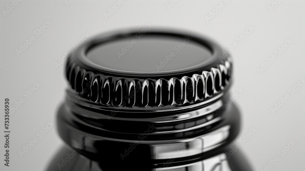 Poster a detailed view of a wine bottle. perfect for wine enthusiasts and wine-related projects