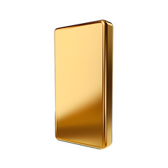 Gold bar isolated on white background