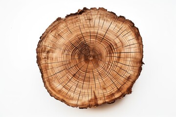 A picture of a piece of wood that has been cut in half. This image can be used to depict woodworking, construction, or nature-related themes
