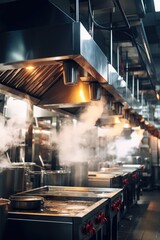 A kitchen filled with various pots and pans. Perfect for cooking and culinary concepts
