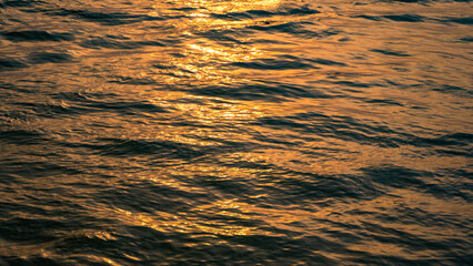 Reflection of sunlight over Hooghly River surface