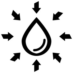 reduce reuse water glyph style icons