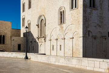 Basilica of St. Nicholas from Venezia steet, Bari Old Town, Puglia region, southern Italy, Europe